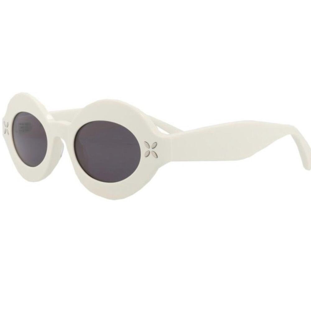 New! Alaïa White Oval Sunglasses AA0059S 002, Authentic - Picture 8 of 16